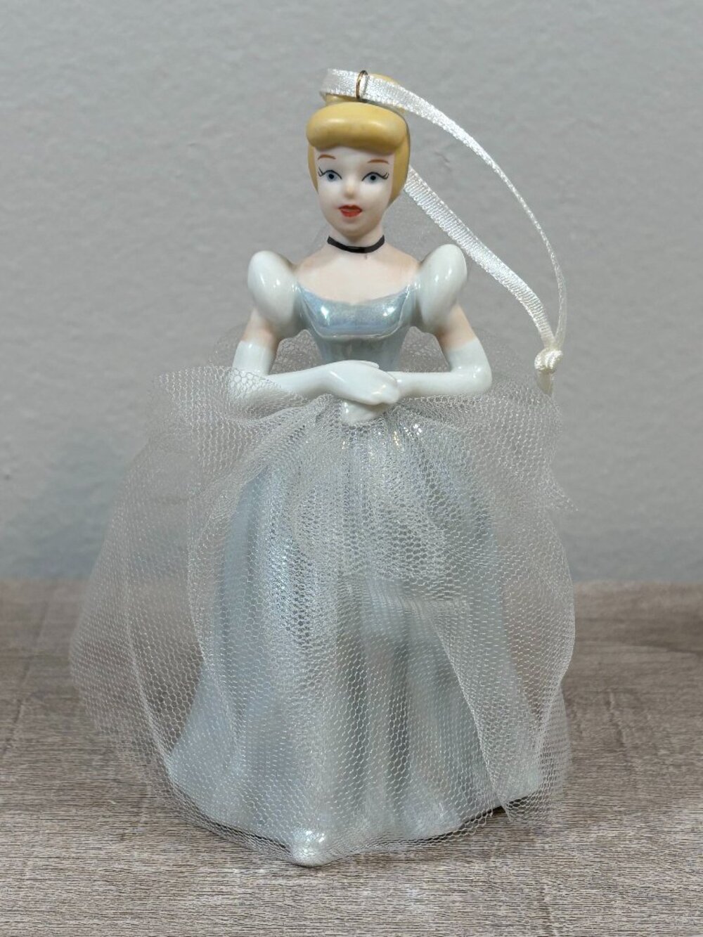 Vintage Disney Princess Cinderella Ornament Porcelain Figurine